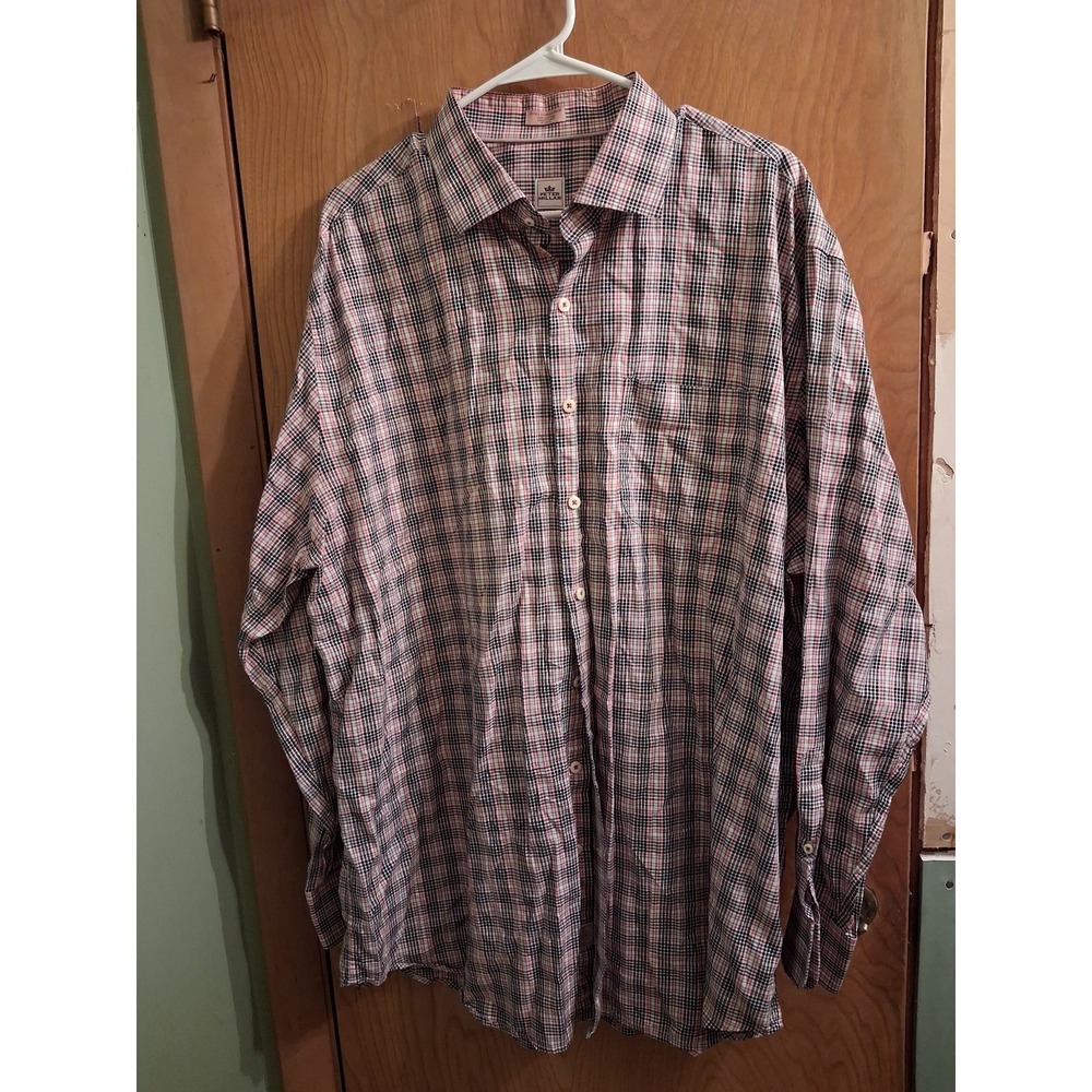 Men's Peter Millar Plaid Button-Front Long Sleeve Shirt